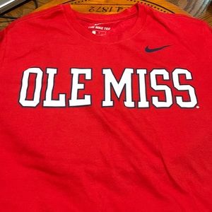 Nike ole miss mens dri fit tshirt  size large